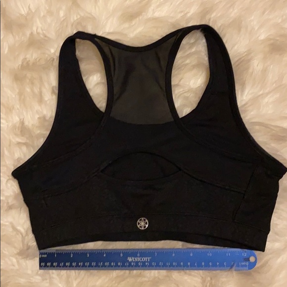 GAIAM PATTERNED SPORTS BRA W/ SHEER BACK - Picture 3 of 6